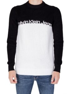 CALVIN KLEIN JEANS – Maglione Uomo Bianco/Nero