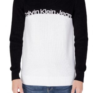 CALVIN KLEIN JEANS – Maglione Uomo Bianco/Nero