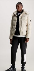 CALVIN KLEIN JEANS – Pantaloni Tuta Uomo in Felpa di Cotone Nero