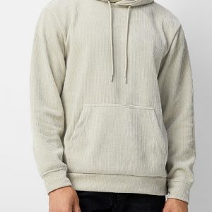 ONLY & SONS – Felpa Uomo Courduroy Hoodie Silver Lining