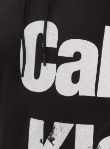 CALVIN KLEIN JEANS – Felpa Uomo con Cappuccio e Logo in Cotone Taglio Relaxed Nero