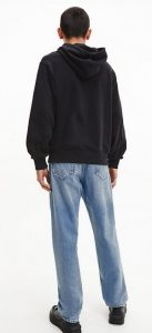 CALVIN KLEIN JEANS – Felpa Uomo con Cappuccio Monogram Nero