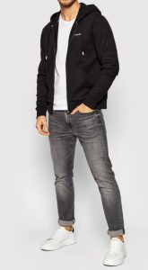 CALVIN KLEIN – Felpa Uomo Full Zip Nero