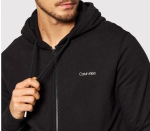 CALVIN KLEIN – Felpa Uomo Full Zip Nero