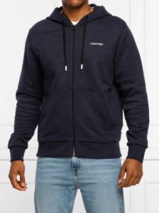 CALVIN KLEIN – Felpa Uomo Full Zip Blu Marino