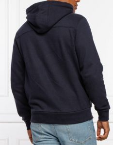 CALVIN KLEIN – Felpa Uomo Full Zip Blu Marino