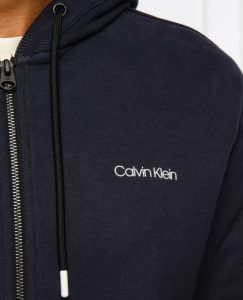 CALVIN KLEIN – Felpa Uomo Full Zip Blu Marino