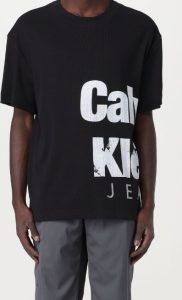 CALVIN KLEIN JEANS – Maglietta Uomo Varsity con Logo Audace Nero