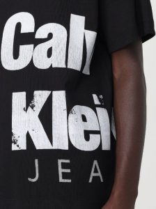 CALVIN KLEIN JEANS – Maglietta Uomo Varsity con Logo Audace Nero