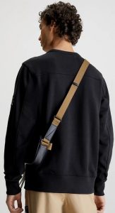 CALVIN KLEIN JEANS – Felpa Uomo con Stemma Monogram Nero