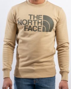 THE NORTH FACE – Felpa Standard Crew da Uomo Beige