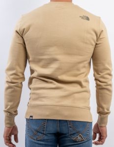 THE NORTH FACE – Felpa Standard Crew da Uomo Beige