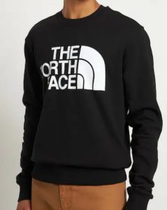 THE NORTH FACE – Felpa Standard Crew da Uomo Nero