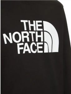 THE NORTH FACE – Felpa Standard Crew da Uomo Nero