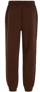 CALVIN KLEIN JEANS – Pantaloni Tuta Uomo in Cotone Taglio Relaxed Marrone Scuro
