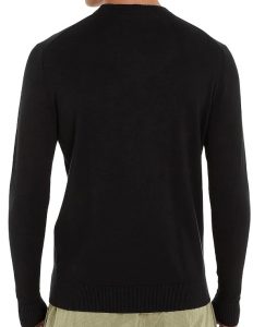 CALVIN KLEIN JEANS – Maglione Girocollo Uomo in Cotone Nero