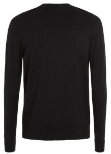 CALVIN KLEIN JEANS – Maglione Girocollo Uomo in Cotone Nero