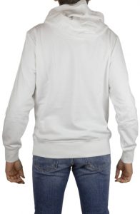 CALVIN KLEIN JEANS – Felpa Uomo con Cappuccio Bianco