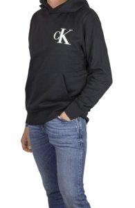 CALVIN KLEIN JEANS – Felpa Uomo con Cappuccio Nero