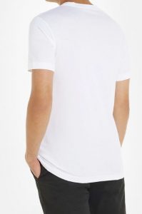 CALVIN KLEIN JEANS – Maglietta Centre Box Logo Bianco