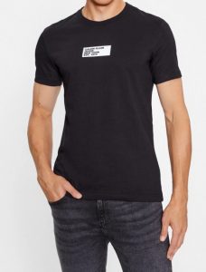 CALVIN KLEIN JEANS – Maglietta Centre Box Logo Nero