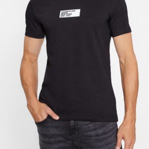 CALVIN KLEIN JEANS – Maglietta Centre Box Logo Nero