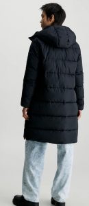 CALVIN KLEIN JEANS – Piumino Donna con Cappuccio Nero