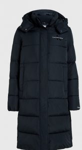 CALVIN KLEIN JEANS – Piumino Donna con Cappuccio Nero