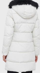CALVIN KLEIN JEANS – Piumino Donna con Cappuccio Attillato Bianco