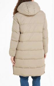 CALVIN KLEIN JEANS – Piumino Donna con Cappuccio Beige