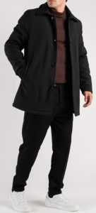 OVER/D – Trench Imbottito Uomo Nero