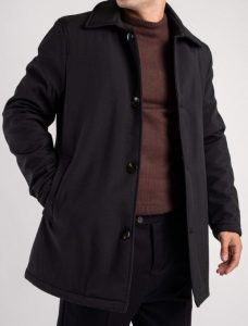 OVER/D – Trench Imbottito Uomo Nero