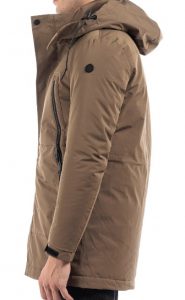 OVER/D – Giaccone Lungo Uomo con Cappuccio Beige