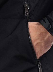 OVER/D – Giaccone Lungo Uomo con Cappuccio Nero