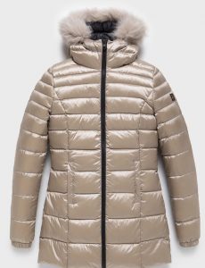 REFRIGIWEAR – Long Mead Fur Jacket Donna New Beige