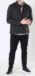 ONLY & SONS – Camicia Uomo Twill Overshirt Nero
