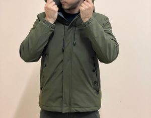 OVER/D – Giubbotto Uomo con Cappuccio Classic Verde Militare