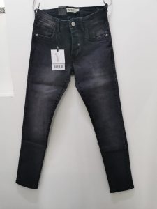 OVER/D – Jeans Uomo 5 Tasche Slim Super Skinny Nero