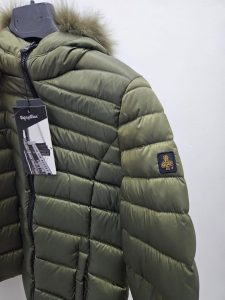 REFRIGIWEAR – Mead Fur Jacket Donna Verde Scuro