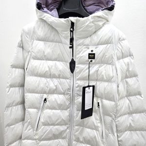 BLAUER – Piumino Donna Traspirante con Cappuccio Jeanne Bianco