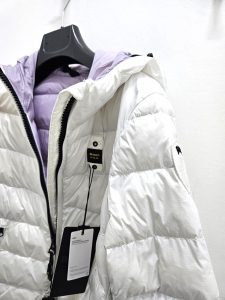 BLAUER – Piumino Donna Traspirante con Cappuccio Jeanne Bianco