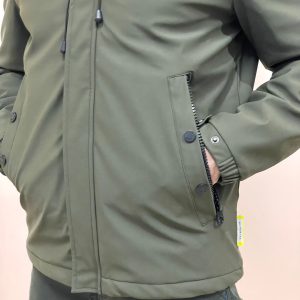 OVER/D – Giubbotto Uomo con Cappuccio Classic Verde Militare