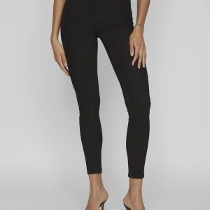 VILA – Jeans Donna Jeggings Nero