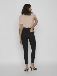 VILA – Jeans Donna Jeggings Nero