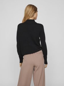 VILA – Pullover a Maglia Donna High Neck Nero