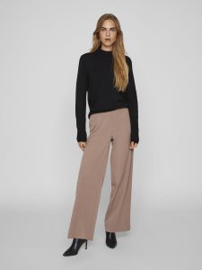 VILA – Pullover a Maglia Donna High Neck Nero