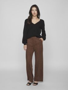 VILA – Top a Maglia Donna Reversible Nero