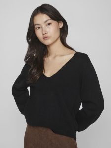 VILA – Top a Maglia Donna Reversible Nero