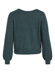 VILA – Top a Maglia Donna Reversible Verde Pino
