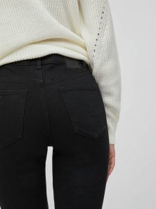 VILA – Jeans High-Waist Skinny Fit Nero